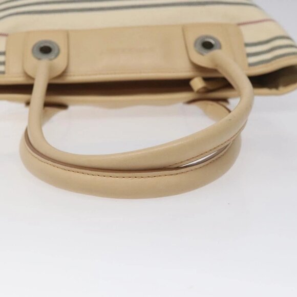 BURBERRY Nova Check Tote Bag Canvas Beige Auth - Picture 6 of 16